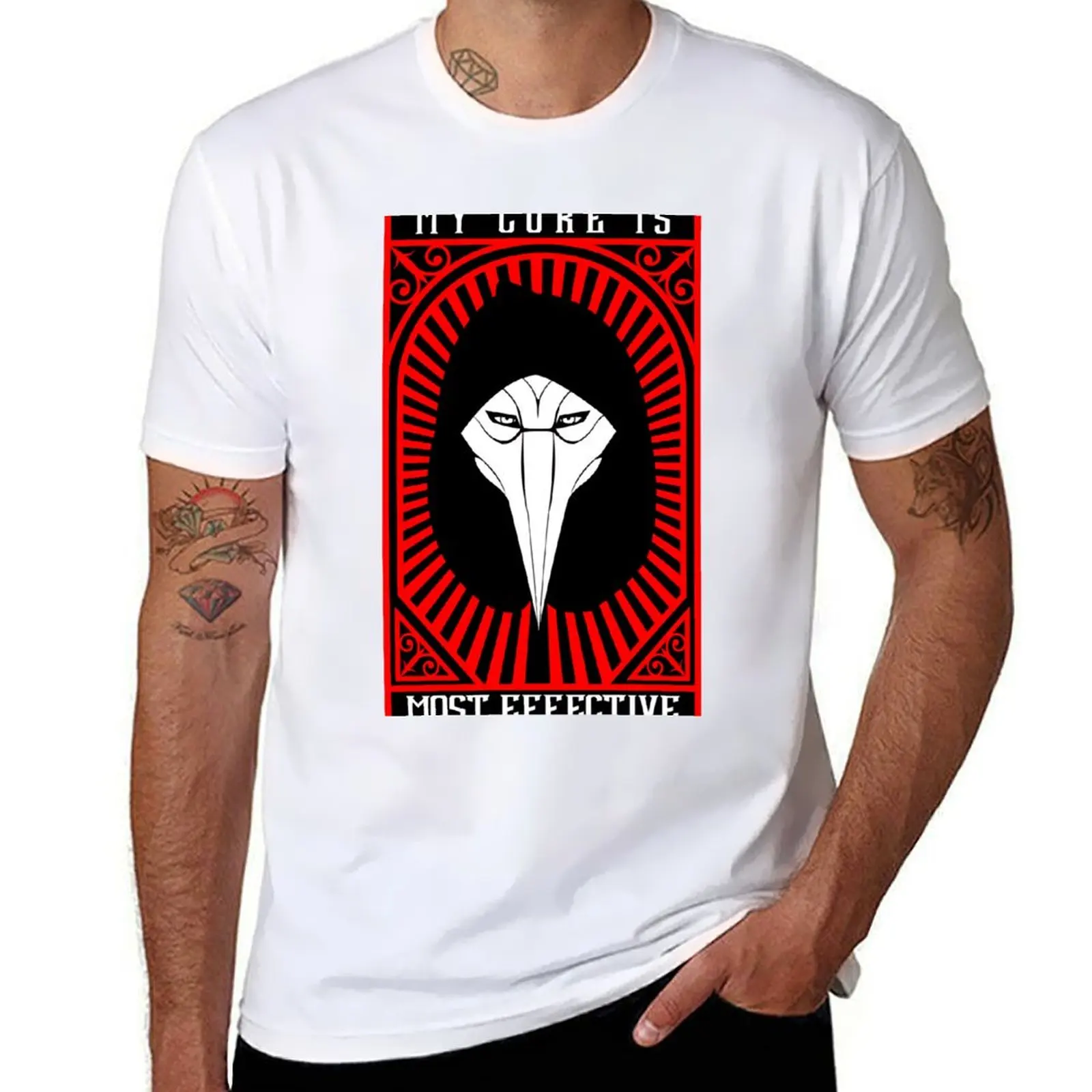 

Plague Doctor T-Shirt man t shirt cotton cotton tshirt 100% T-Shirt