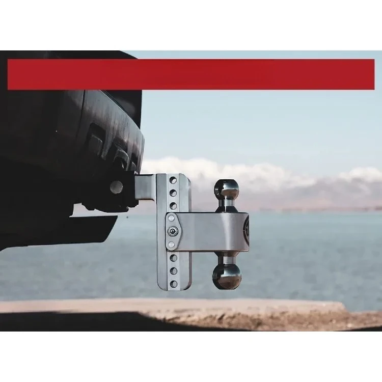 

Tool Adjustable Trailer Hitch Ball Mount 6" Adjustable Drop Hitch for 2.5" Receiver Heavy Duty Aluminum Trailer Tow Hitch