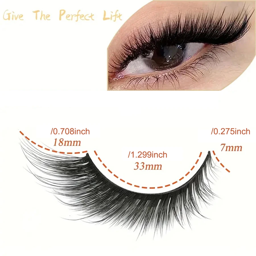 5 ペアのマンゴーアイナチュラルつけまつげ 3D ふわふわナチュラルまつげエクステンションアイメイク