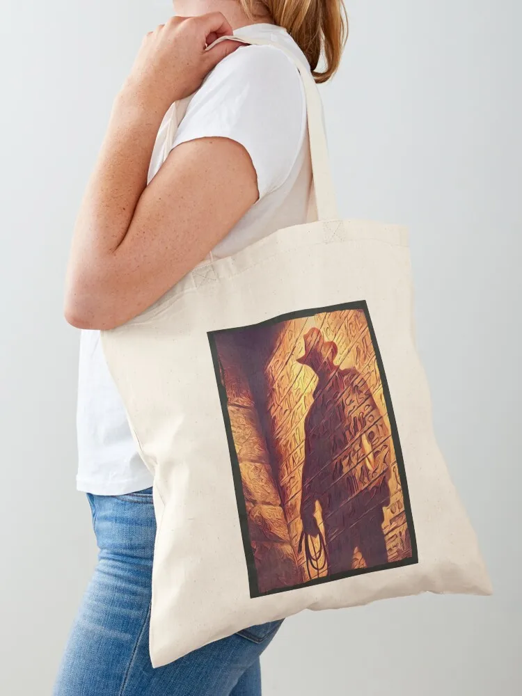 

The Man in the Hat - Indy Tote Bag eco bag folding cute pouch bag Canvas stote large tote