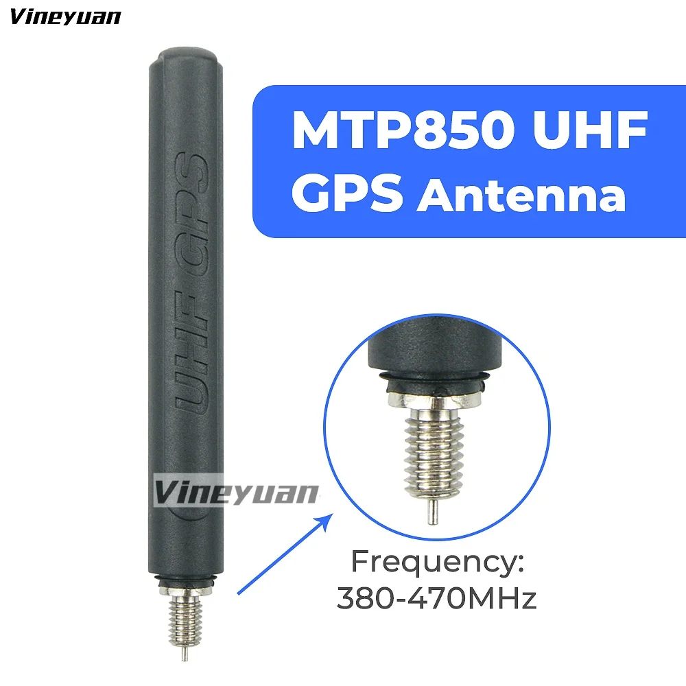 Antena UHF para walkie-talkie, Radio bidireccional, 7,7 cm, 380-470Mhz, GPS, para MOTOROLA Tetra MTH800, MTP850, MTP810, MTP830, MTP3150, MTP6550