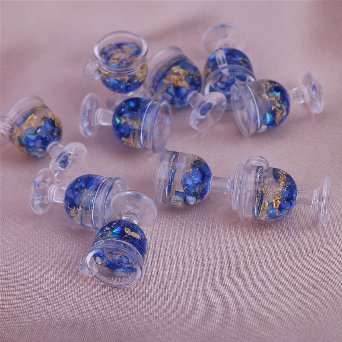 10pcs 18*12 resin accessories Mini drink cup play house toy pendant diy cream glue phone case accessories