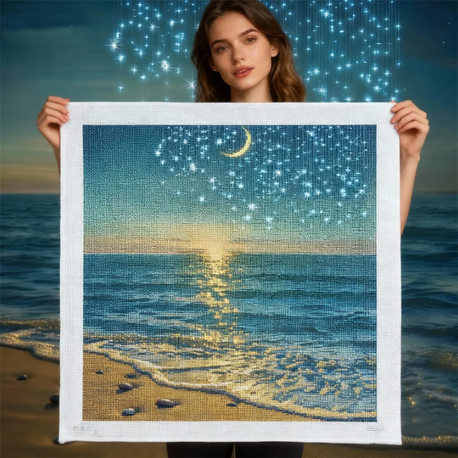

2026 New style Cross Stitch Kit Pattern Modern Style Embroidery 11CT Needlework Household Landscape Decorative Painting
