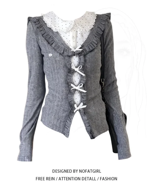 

plus Size Doll Collar Long Sve Base irt Women's Autumn Winter Youthful Inner Wear Boting Top Korean Sle Commute Wind