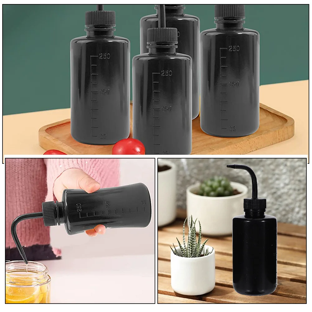 

8 шт. прочные пластиковые бутылки для полива, дизайн с изгибом рта, комнатные и уличные растения, садовые принадлежности, сжимаемые бутылки