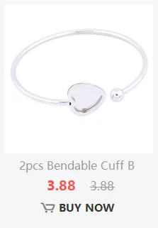 2 stücke 12mm Cabochon Armband Basis Rohlinge Stainelss Stahl Biegsamen Manschette Armbänder Armreif Lünette Einstellungen Diy Schmuck Erkenntnisse – Detail 15
