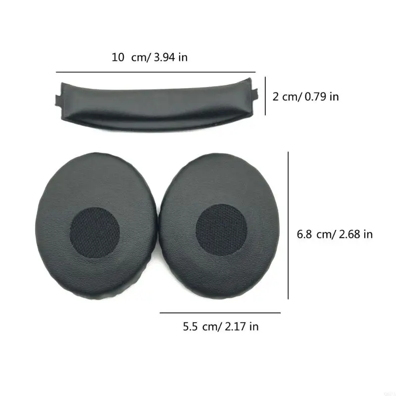استبدال الإسفنج بطانة للأذن وسادة عقال ل Sennheiser HD218 HD219 HD238 HD228 HD229 HD220 سماعات الأذن وسادات الرأس