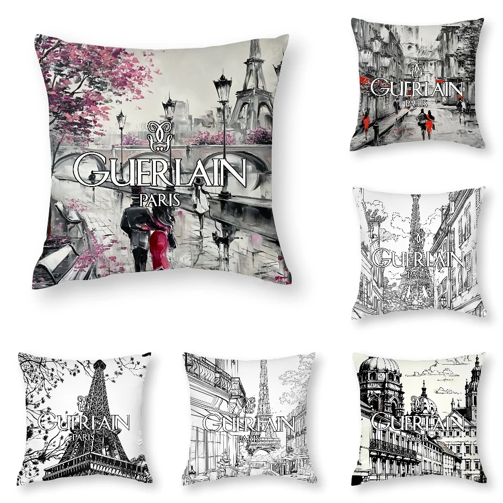 

Fashion Brand G-GuerlainS Pillow Case 3D Print Polyester Fiber 45*45 cm Home Sofa Throw Pillow Cover Decoration Festival Gift