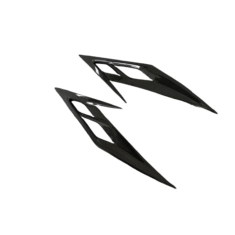 

High Quality Carbon Fiber T-shaped Front Bumper Lighting Decoration Headlight Ventilation for Ferrari F8