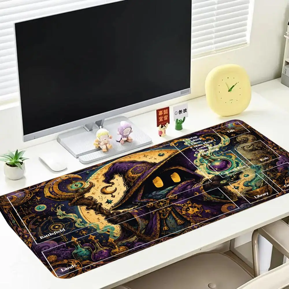 rendy e-sports mouse pad thick natural rubber anti-slip bold splash color art oversized office desk gaming pad