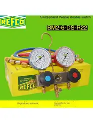 Refco Pressure Gauge BM2-6-DS-R22 / R410AR32 Air Conditioning Refrigerant Table