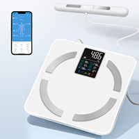 Digital Body Fat Scale Smart Bluetooth Weight Scale with Large Color LCD High Precision BMI Composition Analyzer Bathroom Scales