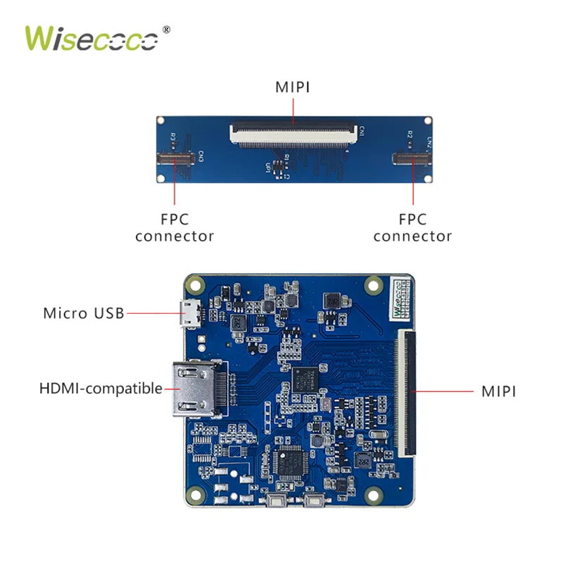 Imagem -04 - Wisecoco Tft Lcds Display Ls029b3sx02 2.9 Polegadas 2880*1440 para vr ar mr Hmd Mipi Placa Controladora Tc358870 Display Quadrado