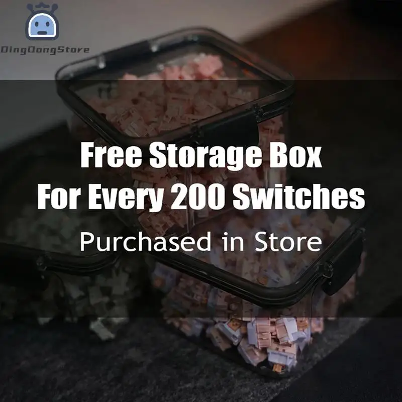1Pc Keyboard Switches Container Storage Box PC Polycarbonate Switches Box For Mechanical Keyboard 460/700ml Desk Storage Boxes