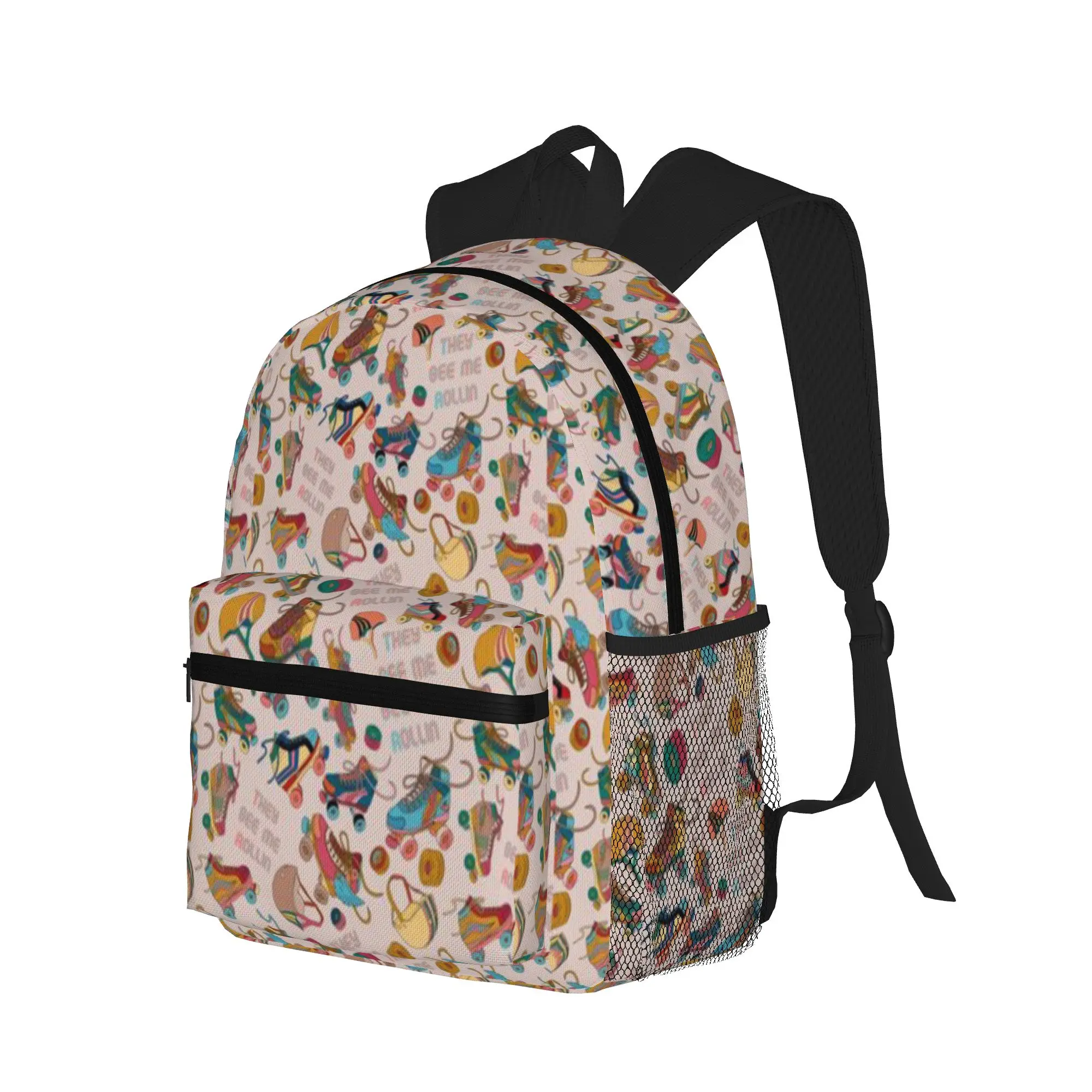 roller skates they see me rollin  Casual Backpack for Students and Adults Backpack women