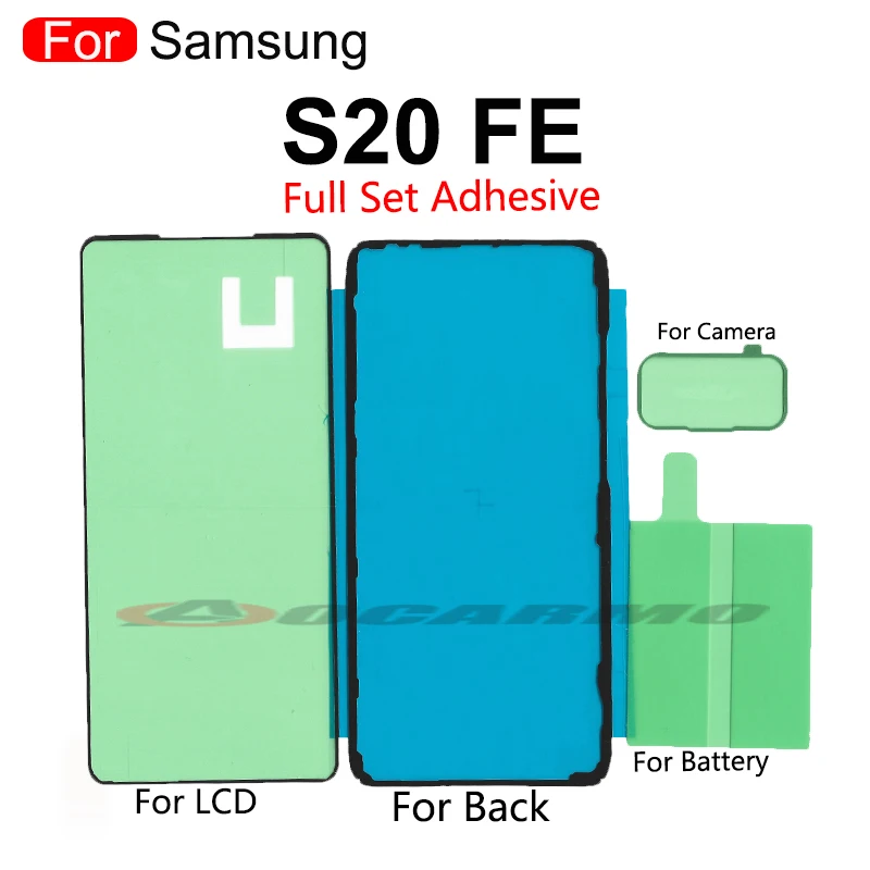 For Samsung Galaxy S20 FE S20fe Waterproof Adhesive Front LCD Screen Back Cover Sticker Battery Camera Lens Glue Repair Parts