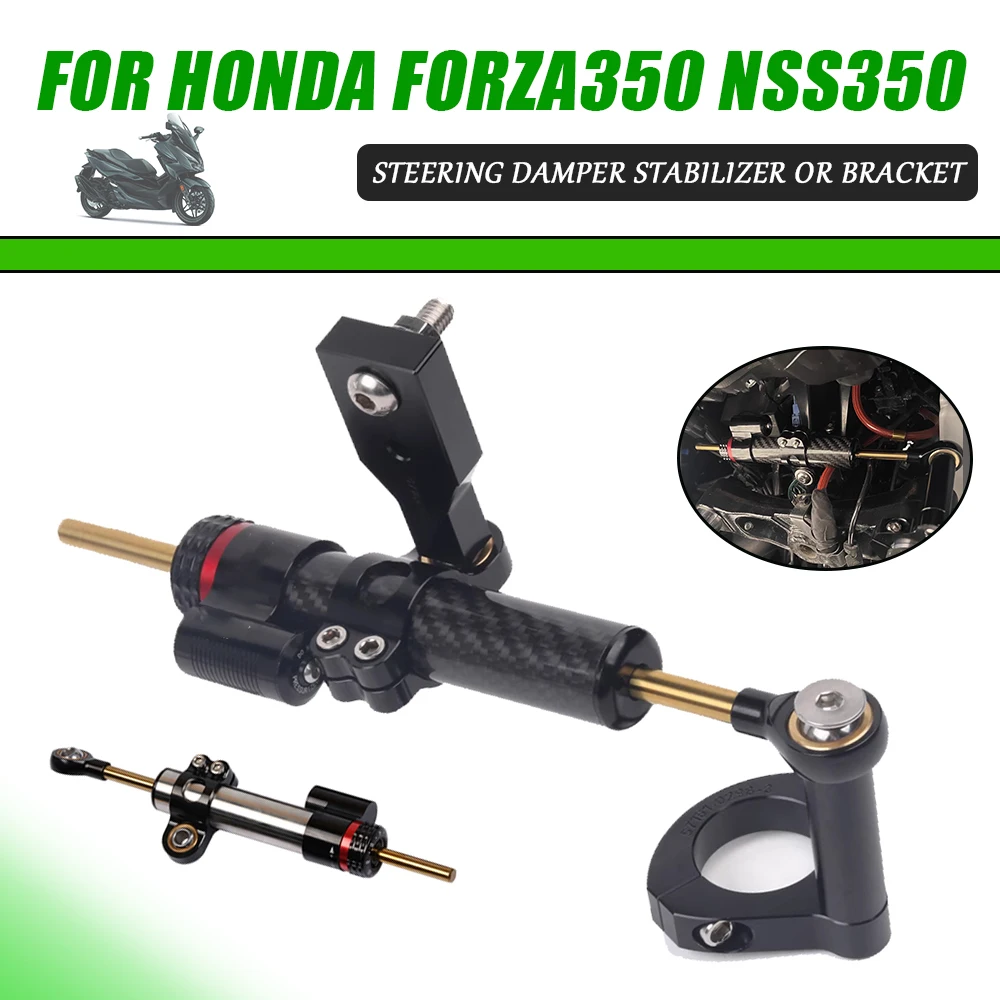 Motorcycle Directional Damper Shock Absorber Stabilizer Steering Dampers Bracket For HONDA FORZA 350 FORZA350 NSS350 2022 2023