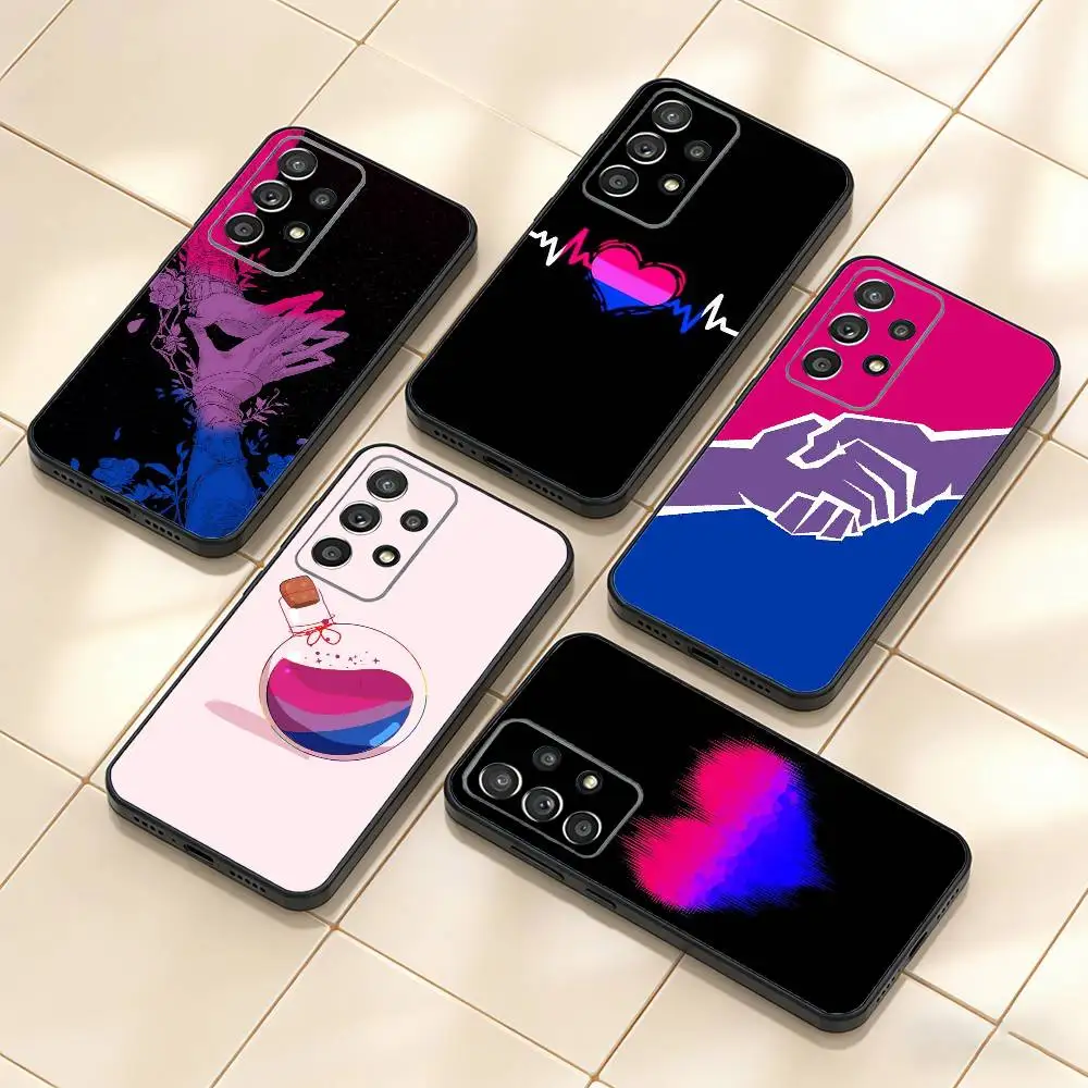 love B-Bisexual Art   Phone Case For Samsung S25,S24,S21,S22,S23,S30,Ultra,S20,Plus,Fe,Note,10,9,5G Black Cover