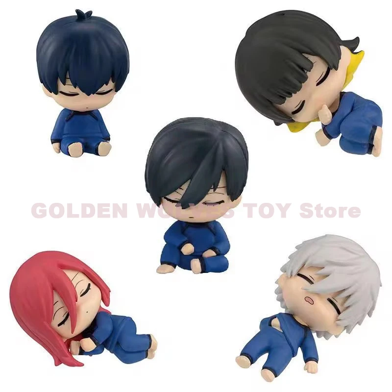 5pcs Blue Lock Figures Chigiri Hyoma Figure Isagi Yoichi Nagi Seishiro Bachira Meguru Anime Figurine Q Version Pvc Model Gifts