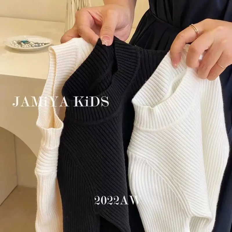 

New Autumn and Winter Girls' Pearl Sweater Base Sweater Knitted Sweater Versatile Elastic Comfortable Princess Series