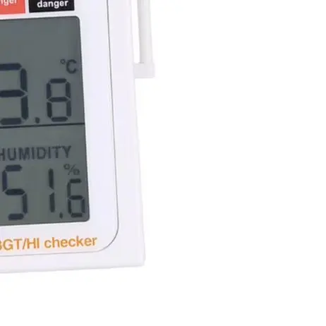 /Digital /2 /In WBGT Heat Index Meter Wet Bulb Thermometer Hygrometer With Alarm For Industrial Workplace And Sports Safety Tool
