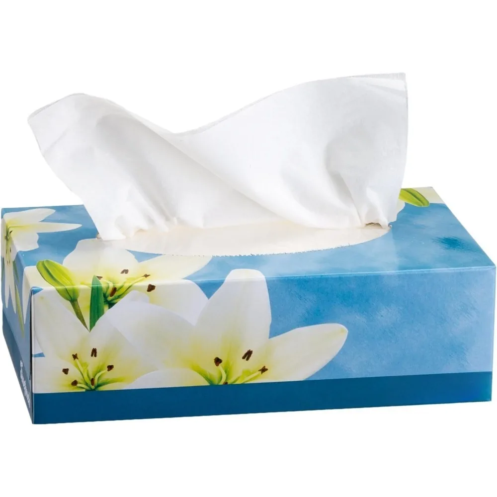 Tisu Wajah 2 Lapis – 6 Kotak isi 130 Lembar Tisu Lembut (780 Total) – Tisu Kuat & Lembut untuk Penggunaan di Rumah, Kantor, atau Perjalanan