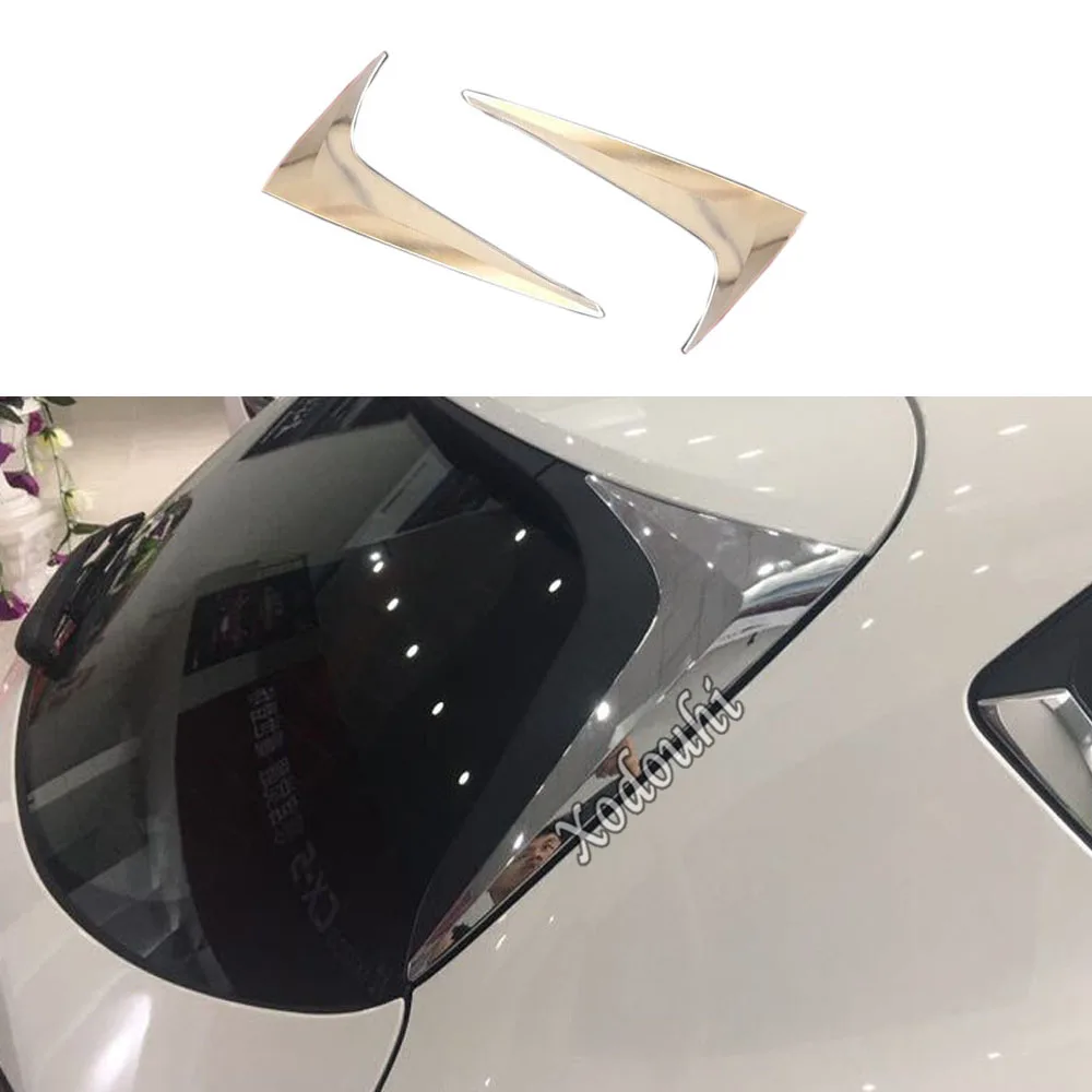 

Chrome ABS Rear Tail Spoiler Side Triangle Molding Window Bezel Trim For Mazda CX-5 CX5 2nd Gen 2017 2018 2019 2020 2021 2022