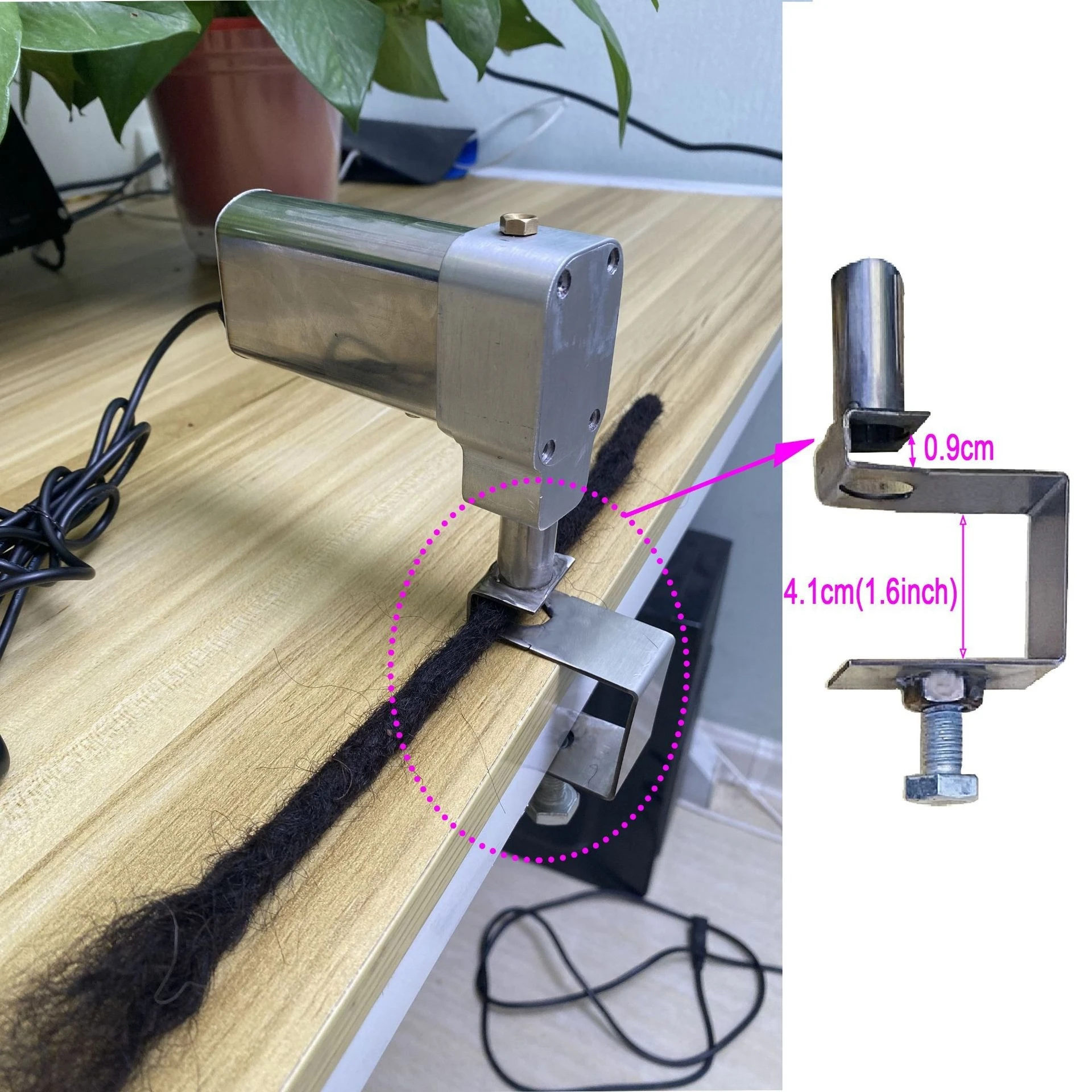 Electric Dreadlocks Machine, Stainless Steel Dreadlocks Tool Kit with Crochet Needles, Dreadlocks Braiding Hair Extensions ﻿