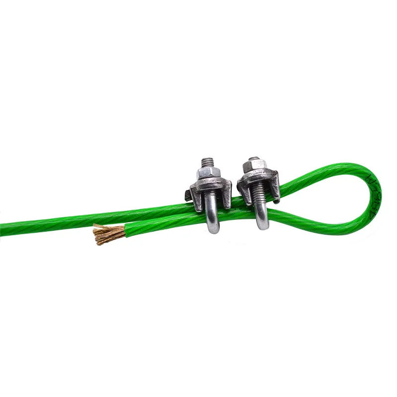 Alambre de acero de 3m a 20m, Cable Flexible recubierto de PVC verde, acero inoxidable para tendedero, invernadero, cobertizo de estante de uva, 4mm