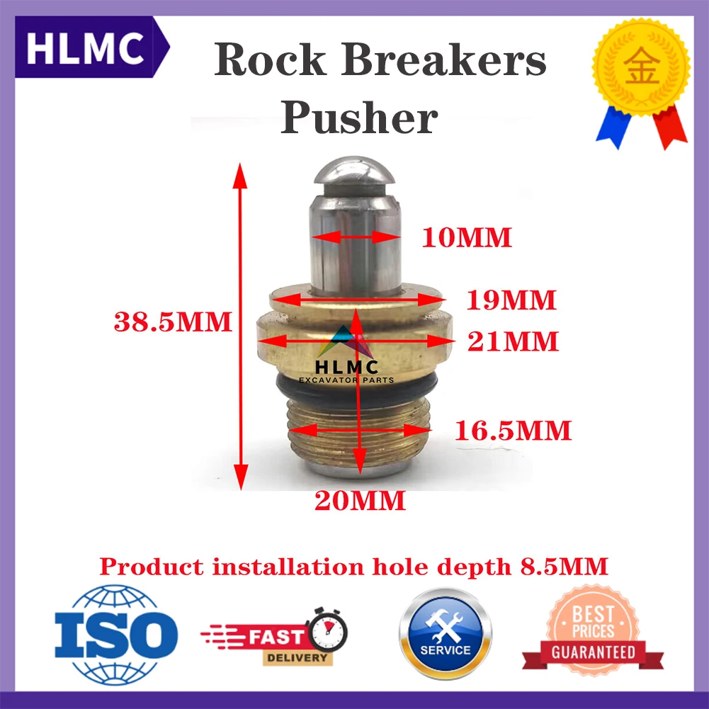 Excavator Joystick Pusher Manufacturer Directly Excavator Rock Breakers Foot Valve Bullet