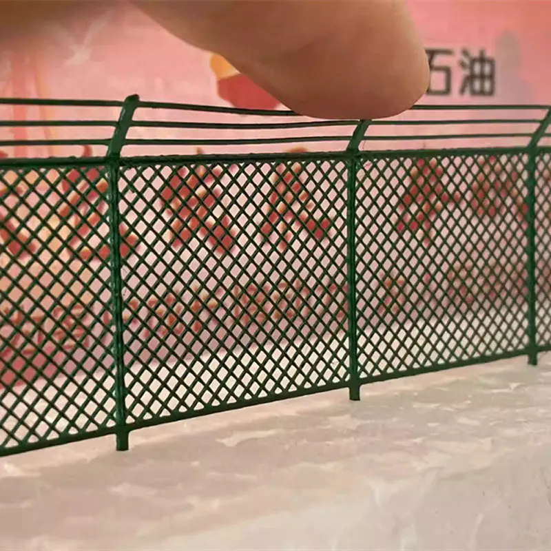 6Pcs 1/87 HO Scale Protective Net Fence Model Miniature Collection Train Sand Table Landscape Scene Layout