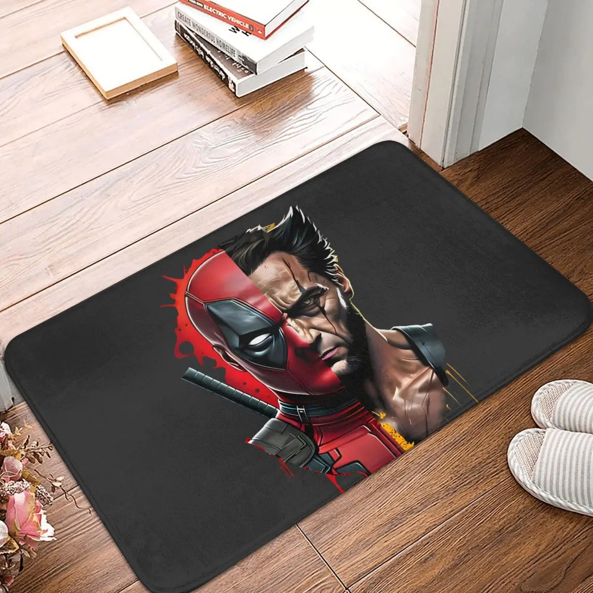 Popular Movies Bathroom Non-Slip Carpet Deadpool & Wolverine Bedroom Mat Welcome Doormat Home Decoration Rug