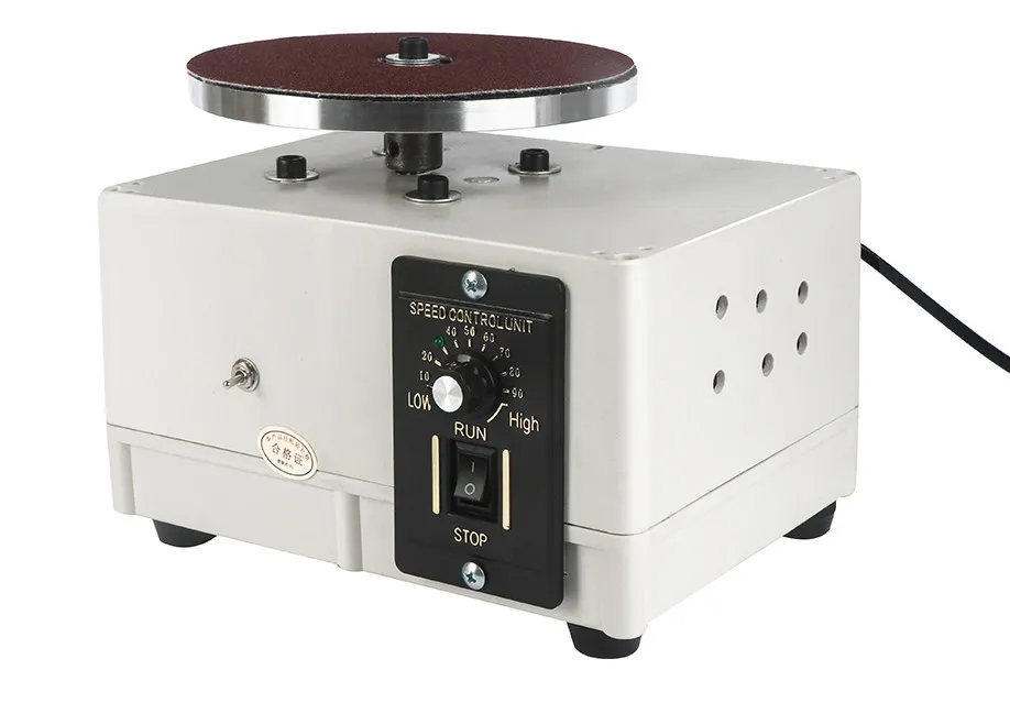 220V Metal Shell Electric Polishing Machine with Speed Control for Sharpening Knives Hair Scissors and Nail Trimmers