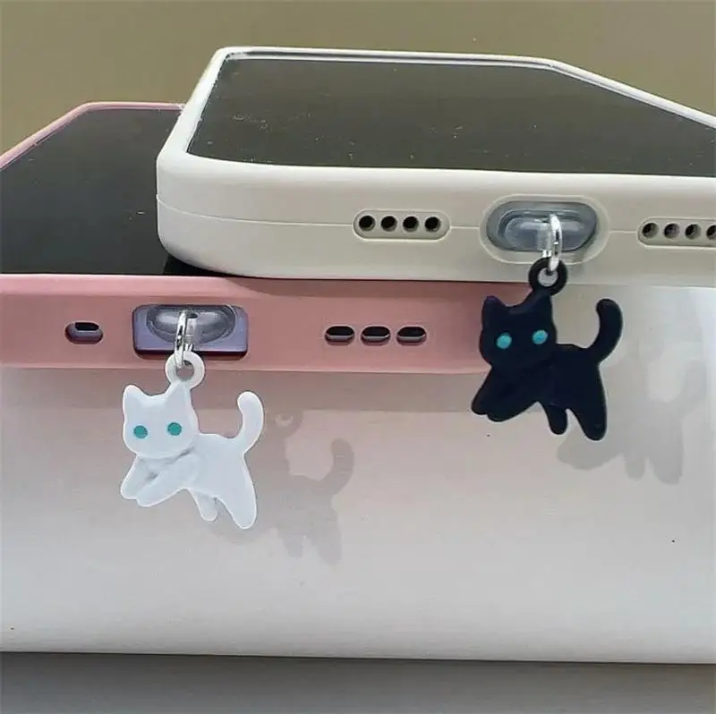 

Пылезащитная заглушка для телефона с милым котом, милый коготь, алмазный аксессуар для телефона, подвеска, украшение для IPhone Type-C, интерфейс зарядки