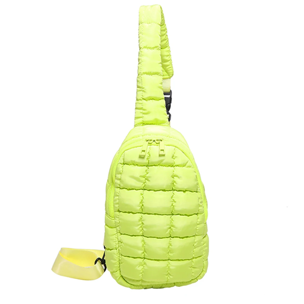 Bolso de pecho acolchado para mujer, riñonera de nube con cierre de cremallera, riñonera de viaje con correa ajustable, bolso de hombro Simple, bolso Hobo suave