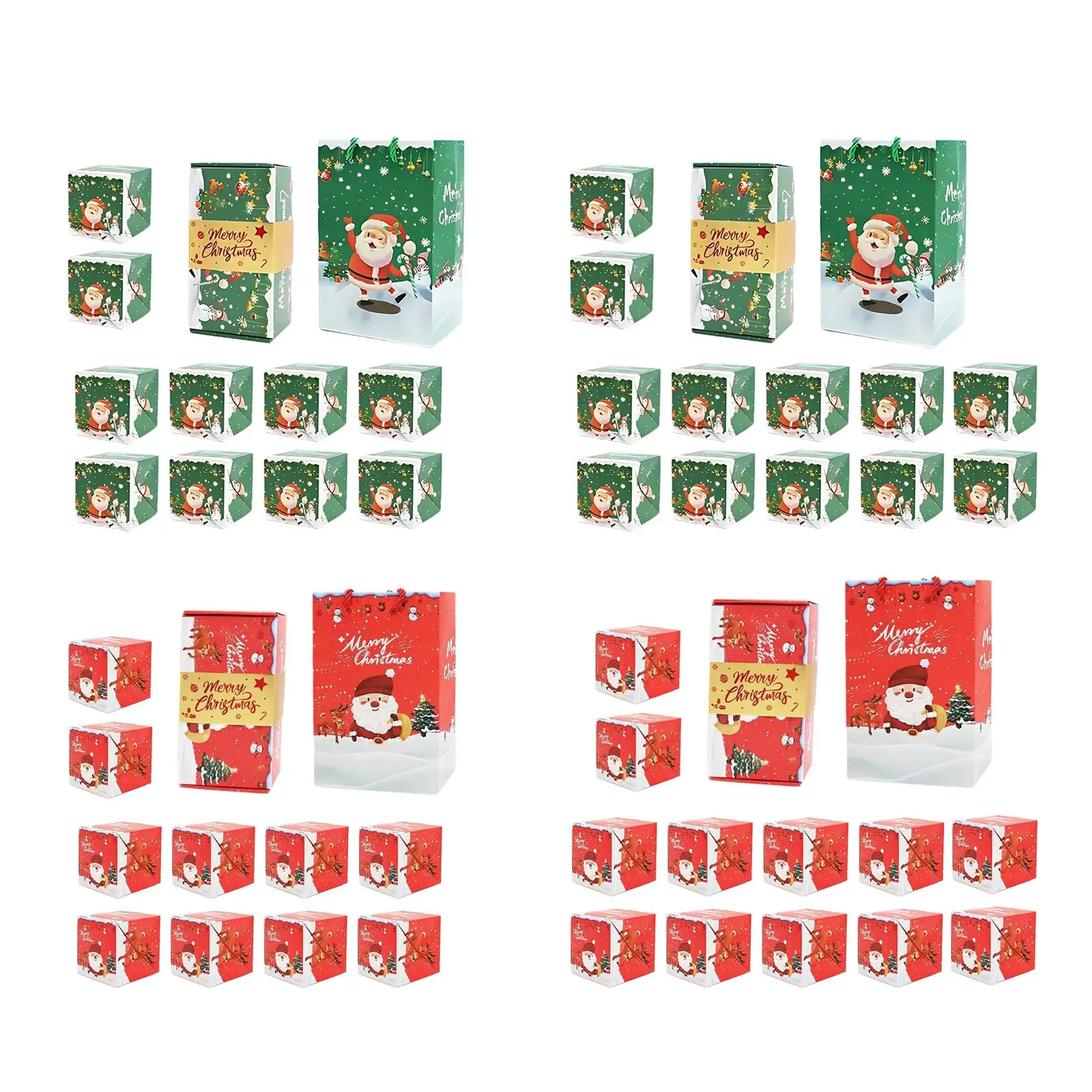 Christmas Gift Boxes Festival Decoration Presents Holiday Crop up Gift Box