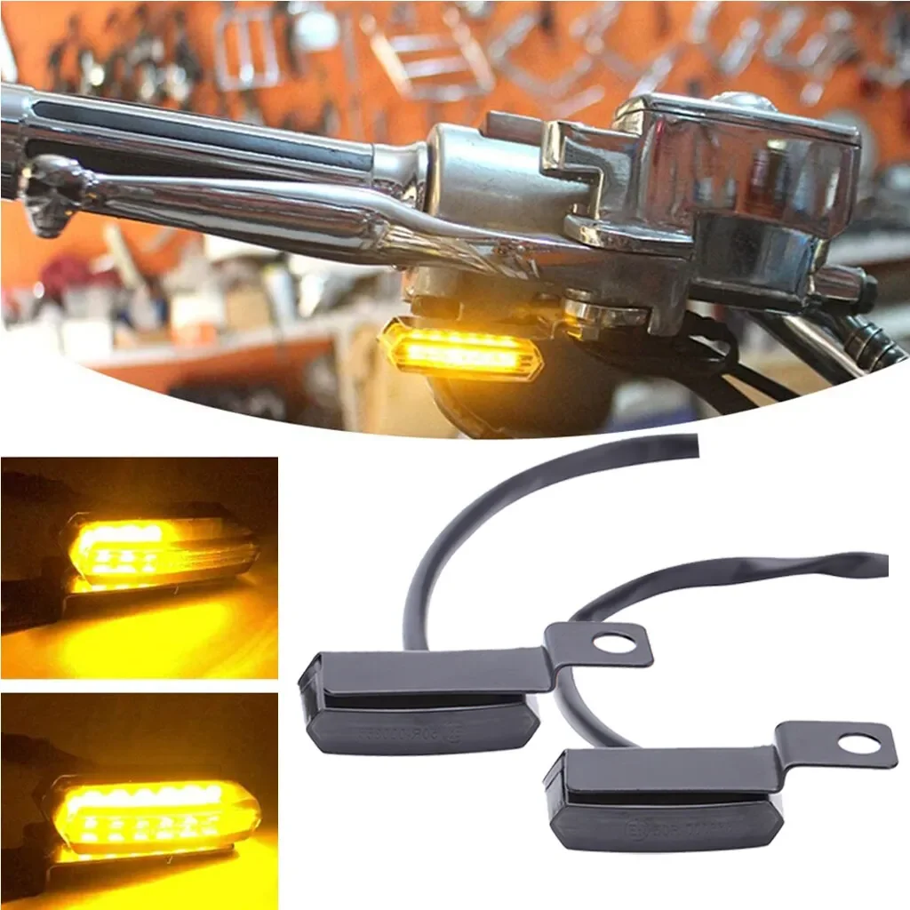 Motorcycle Turn Signals Handlebar Light LED Turn Signals Lights  For Harley Davidson Sportster 1200 883  street bikes, cruisers,