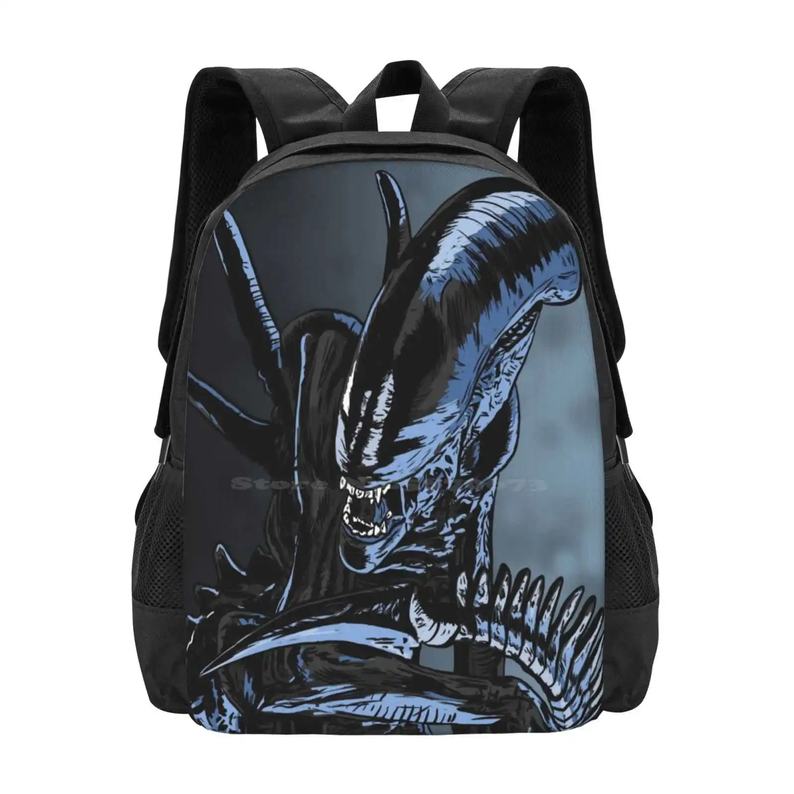 Xenomorph Hot Sale Schoolbag Backpack Fashion Bags Xenomorph Aliens Horror Movie