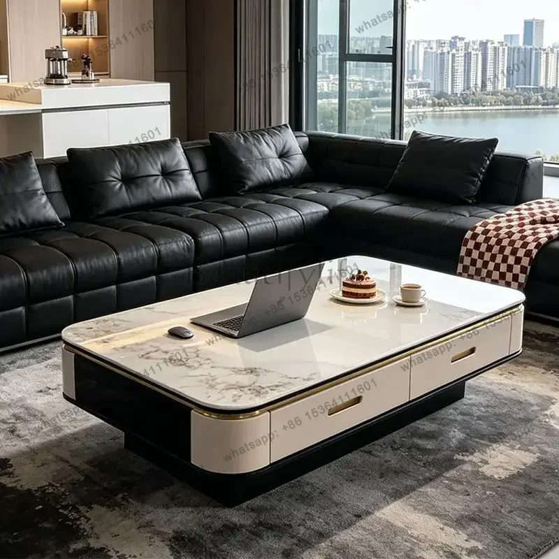 Luxury Designer Coffee Table Modern Living Room Aesthetic Minimalist Coffee Table Italian Unique Mesa Auxiliar Home Furniture