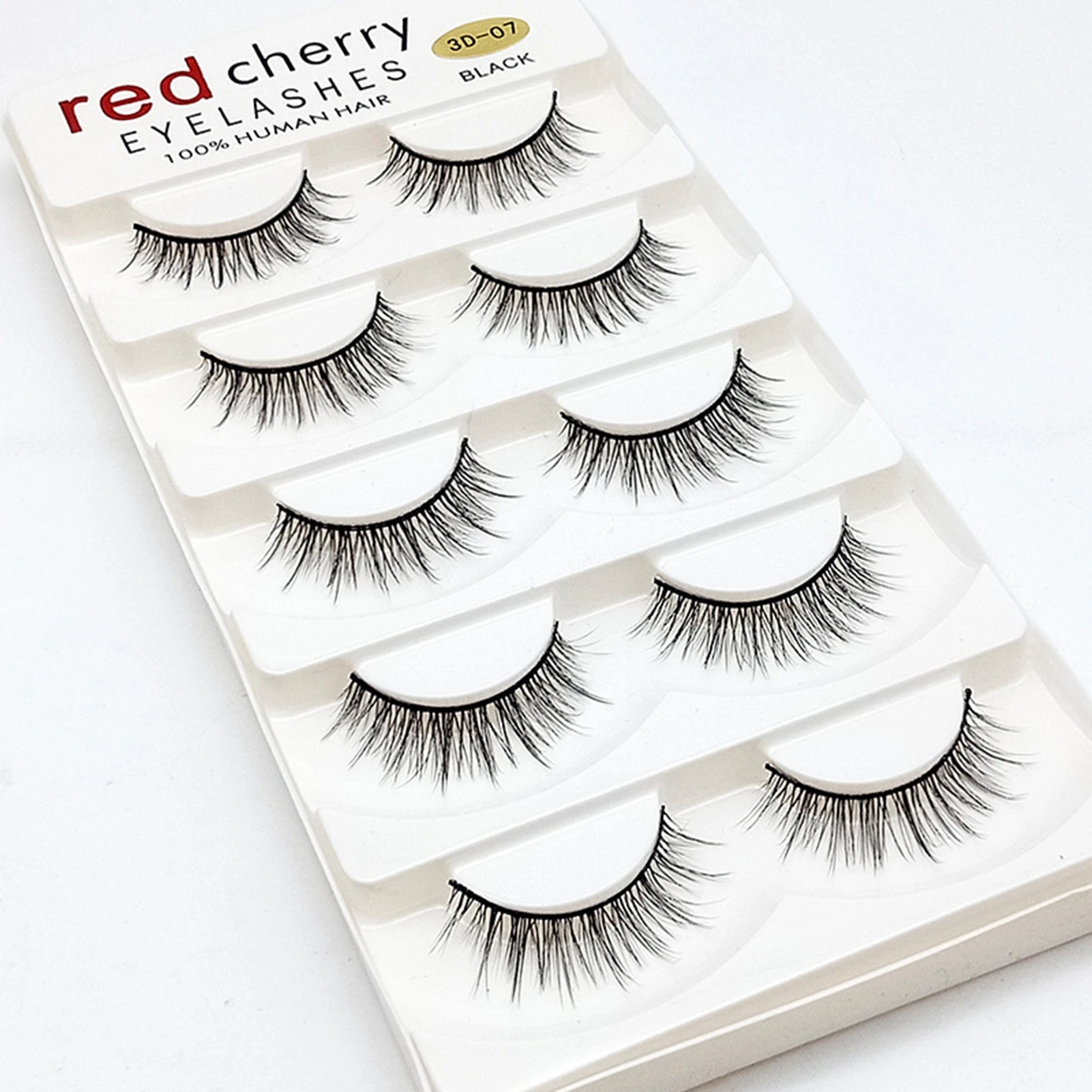 Black Band Wispy Eyelashes Lightweight Fur False Eyelashes for Beauty Eye Cosplay DIY Makeup