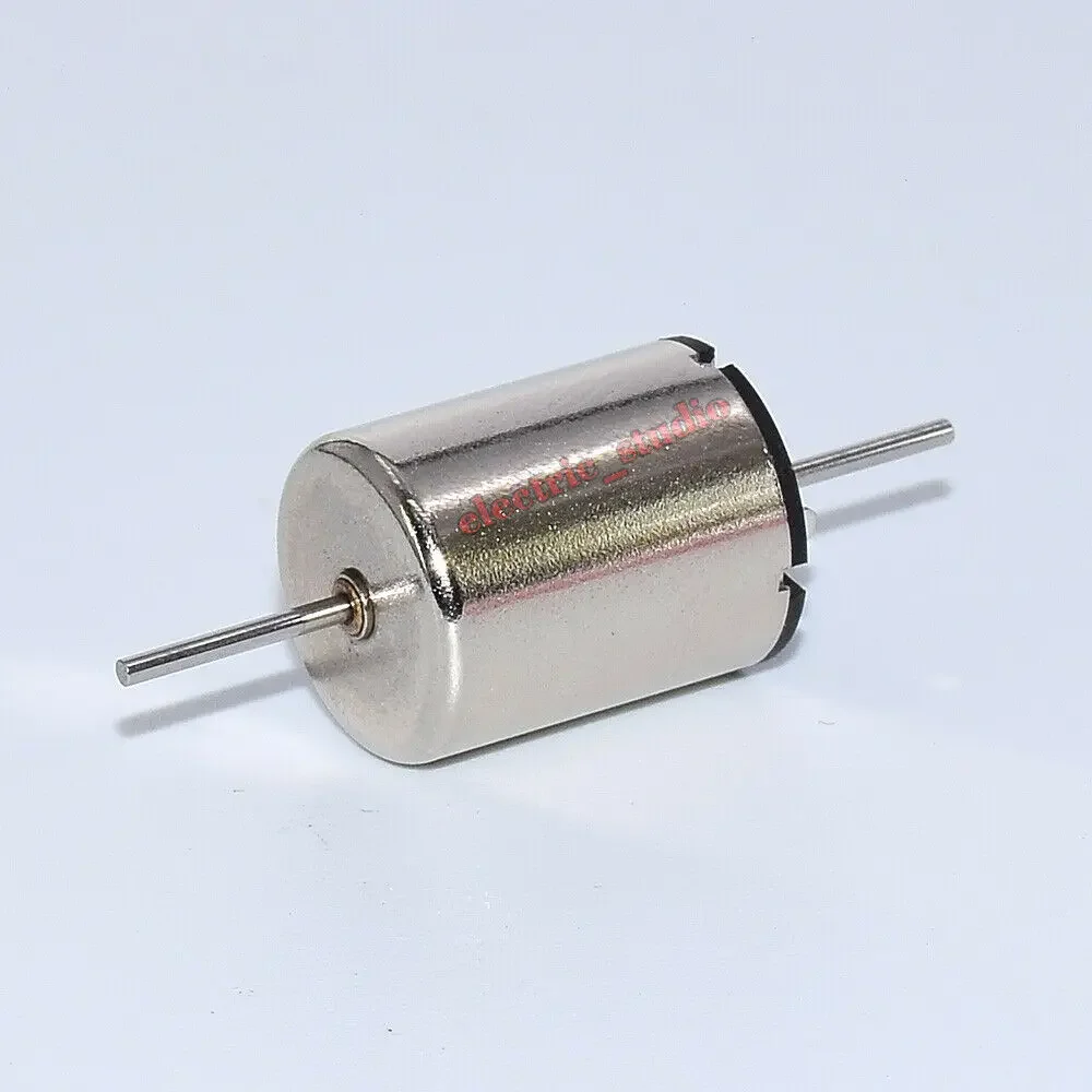 Mini 12mm*15mm Coreless Motor Dual Shaft DC 6V-12V 17000RPM High Speed Strong Magnetic for RC Rail Road Train Car Model