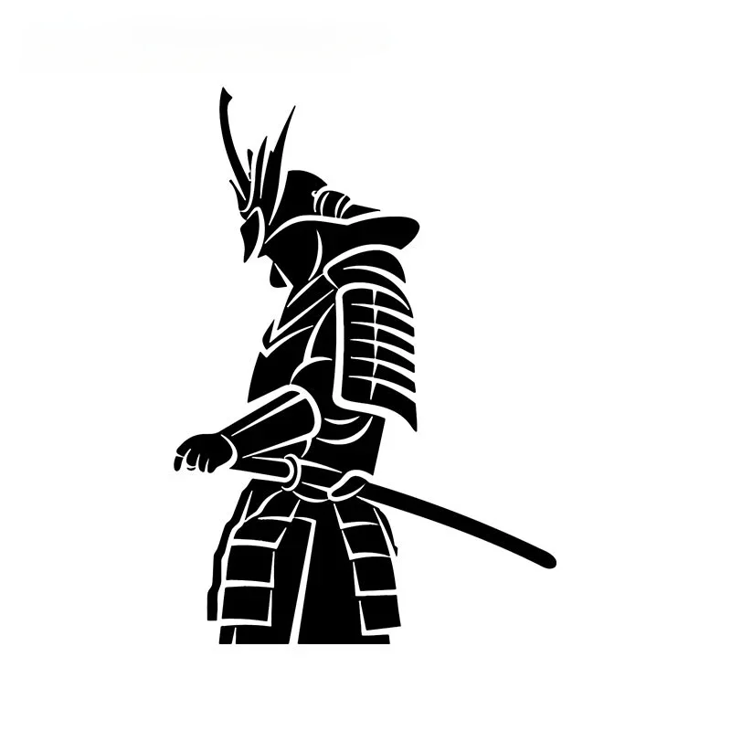 Japanese Samurai Karate Kendo Icon Logo Decal Silhouette Graphics Car Stickers Bumper Windows Trunk Car Door Protector  8cm