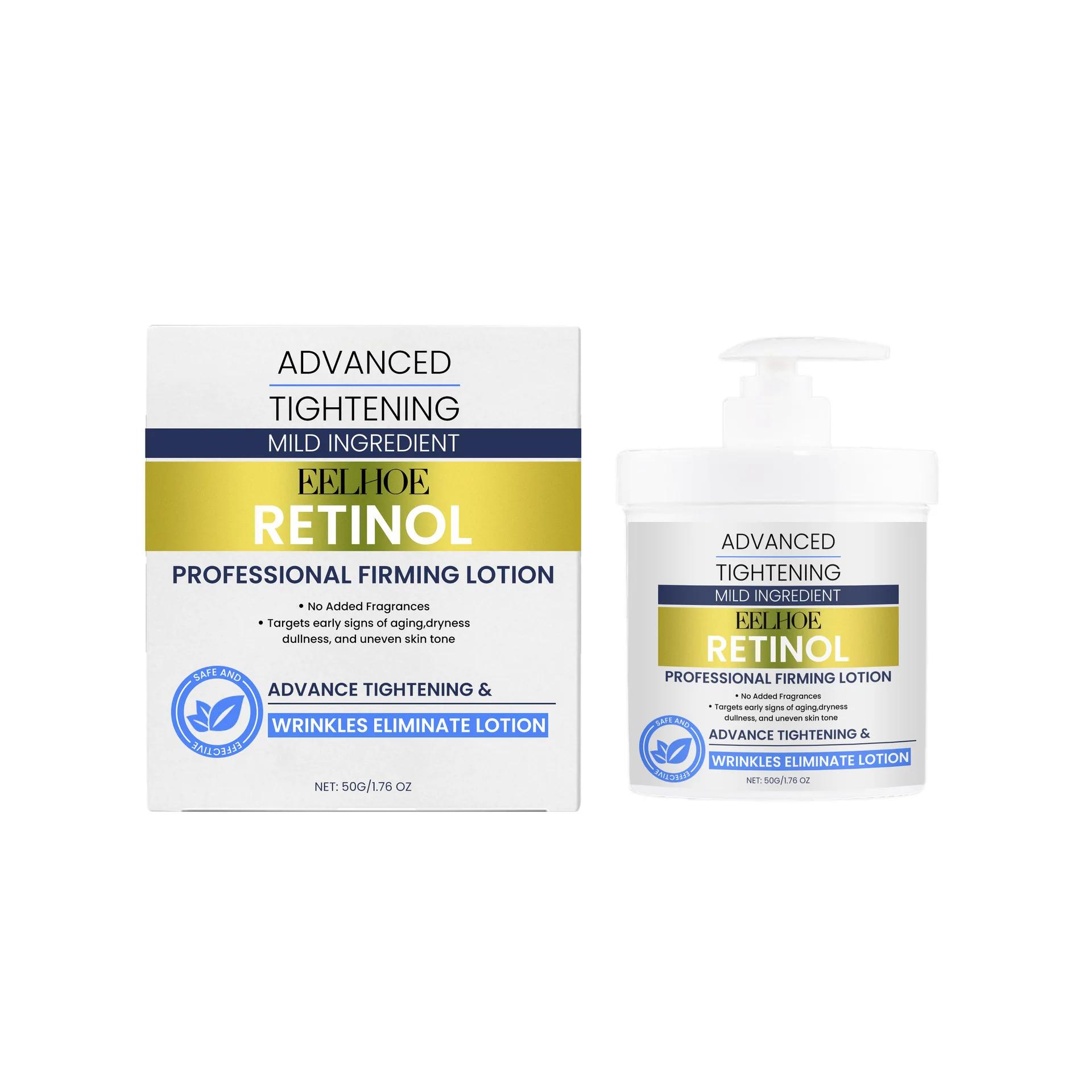 EELHOE Retinol Body Lotion Skin Tightening Elasticity Improve Sagging Moisturizing Nourishing Skin Smooth Repair Skin Care Cream