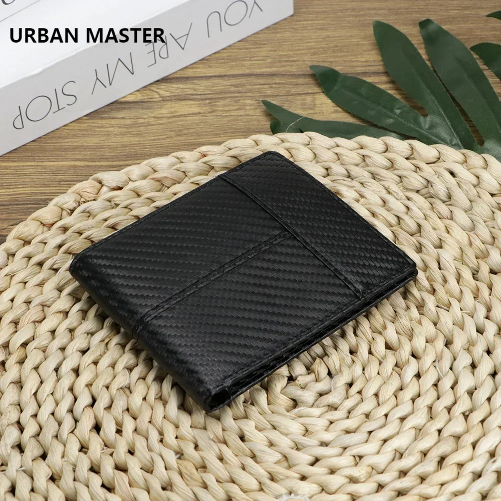 

URBAN MASTER Business Short Wallets for Men Genuine Leather Simple Credit Card Holder Fashion Bifold Purse 2235