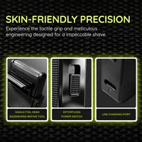 VGR Rasoir rasoir électrique homme rasoir Rechargeable tondeuse barbe homme Rasoir Professionnel Tondeuse à barbe tondeuse homme professionnelle Voyage Tondeuses à cheveux Alternatif Machine à raser pour hommes V-376 2