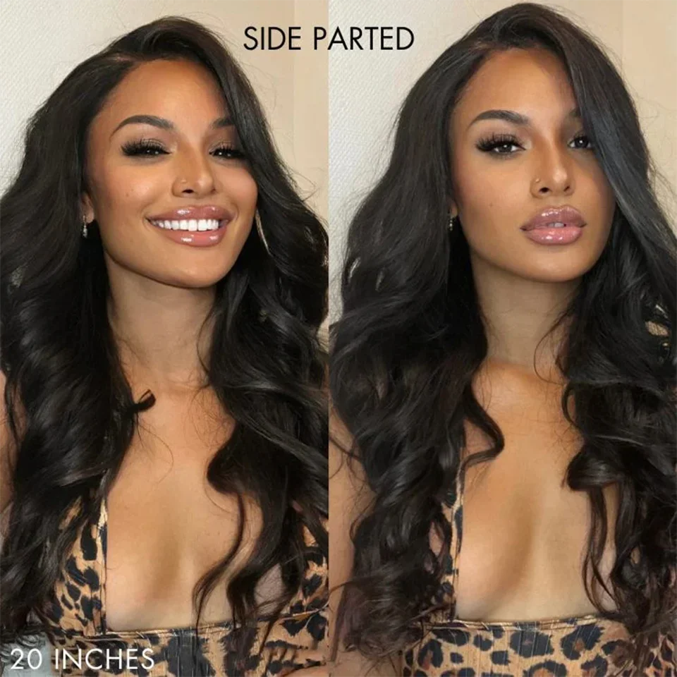 Body Wave Lace Frontal Wig Pre-plucked 13x6x1 Lace Wigs Transparent Lace Front Human Hair Wigs For Women Brazilian Remy Hair