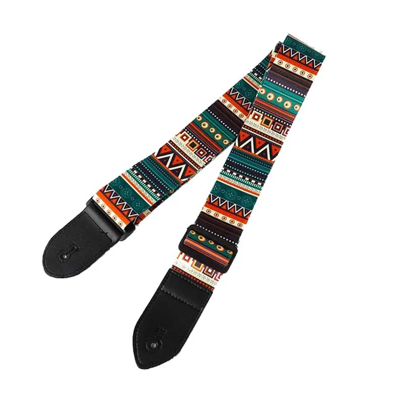 

Polyester Fibre Guitar Strap, Adjustable Length, Breathable Cotton, Removable Pu Guitar Strap, Guitar Accessories