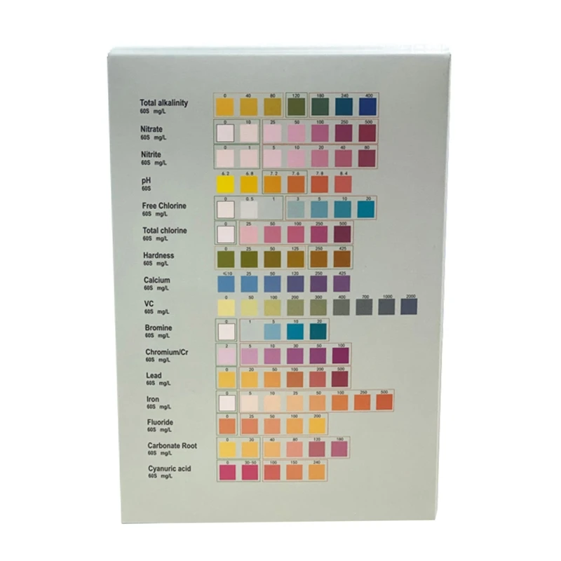 100 Pcs Purity Test Strips for Aquarium, Pool, Well & Tap Water