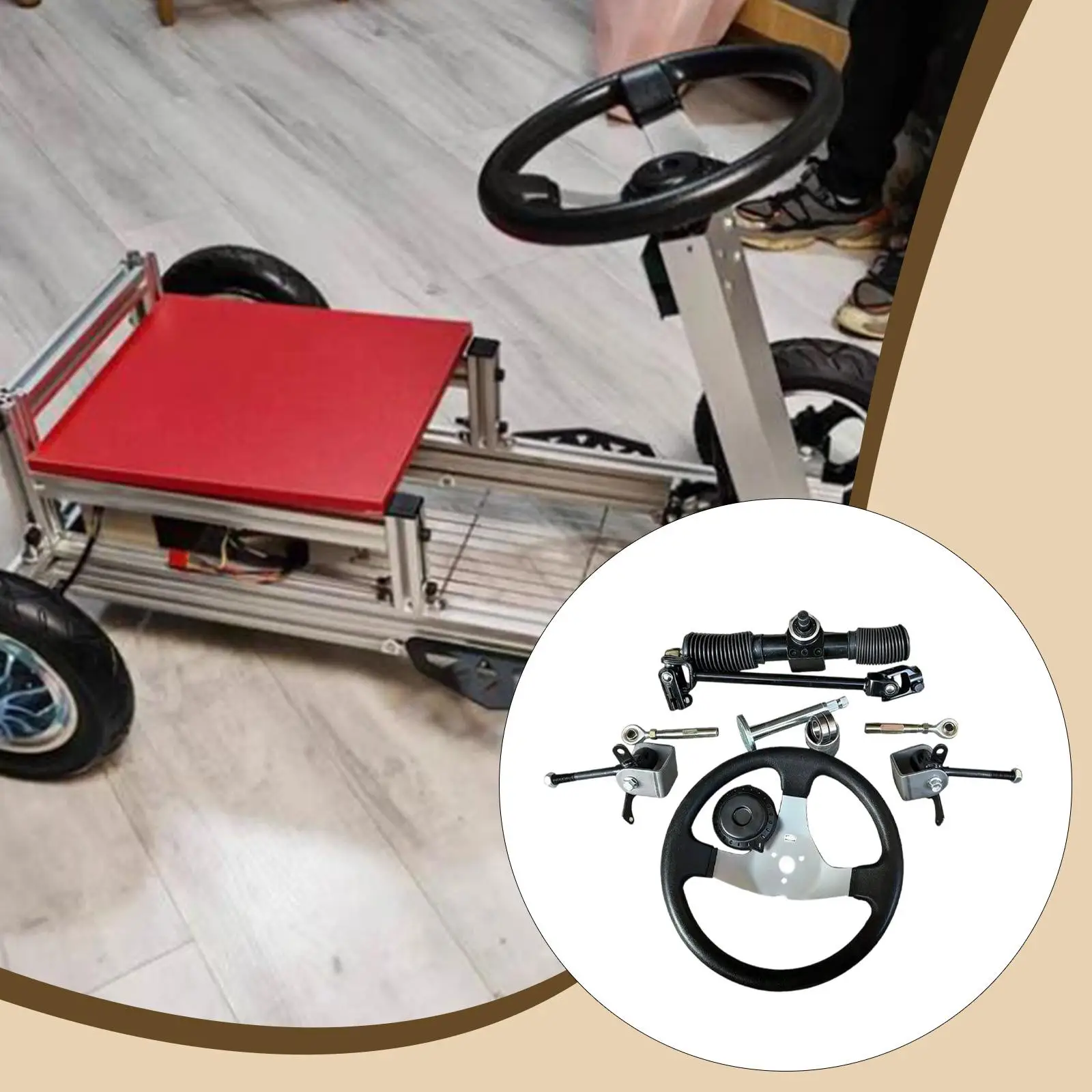 

Комплект рулевого управления для картинга DIY: металлический вал, реечная передача, шестерни, износостойкий, для модификации игрушечных автомобилей