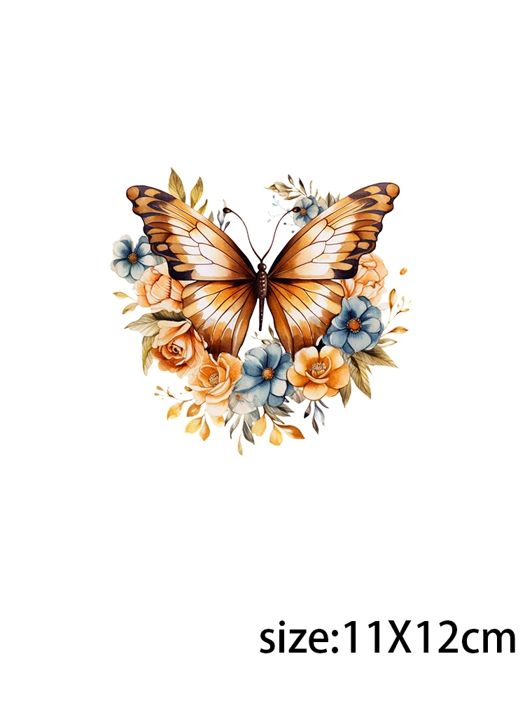 LETOP 1PCS Colorful Flowers Butterflies Uv Transfer Stickers Custom Glass Juice Bottles 16oz Sticker Wraps For Cups